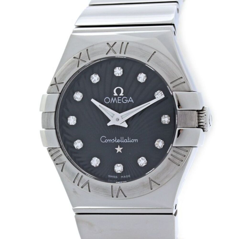 OMEGA Constellation Polished 12-Diamond Watch 123.10.27.60.51.002 Women's Sta...